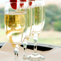 glass champagne